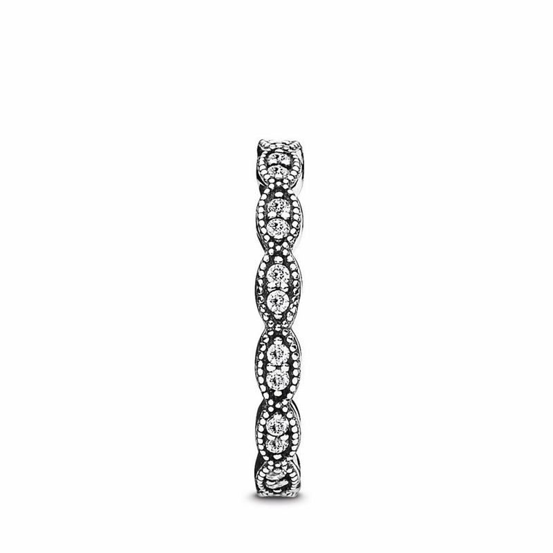 Pandora Australia Sparkling Leaves Stackable Ring - Sterling Silver | GOTBLQ271